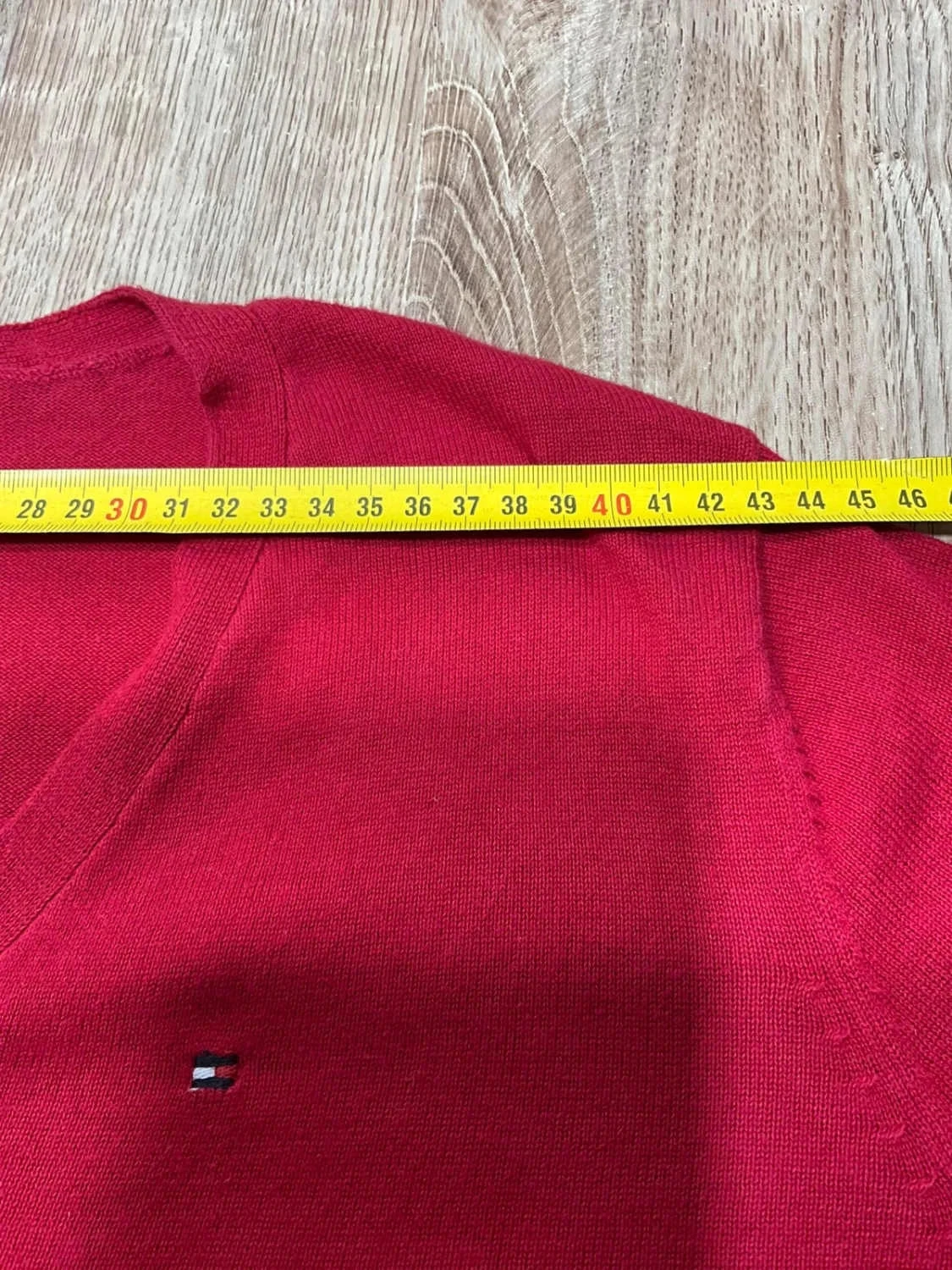 Pull Tommy Hilfiger V-neck Femme L 100%Coton Rouhe – photo 11